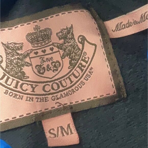 Vintage Y2K Juicy Couture Black Oversized Cozy Hooded Cardigan | Retro Comfy S/M - Picture 5 of 6